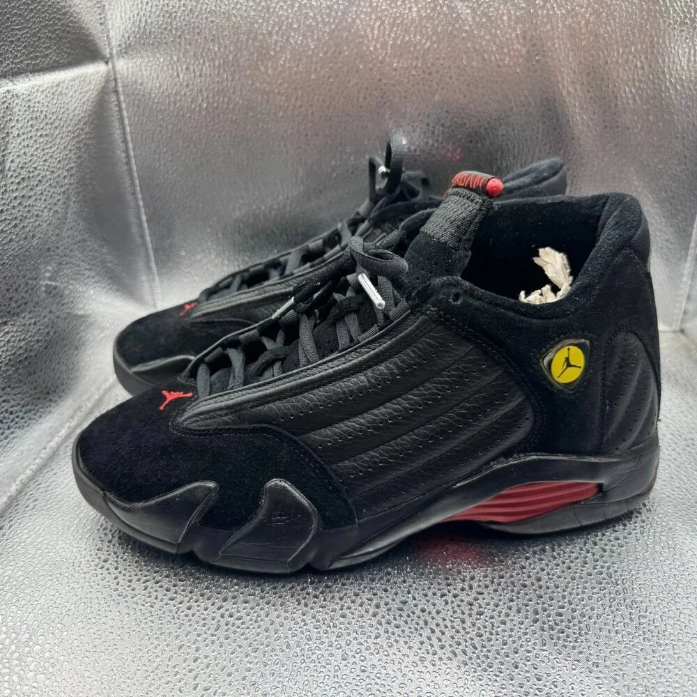 Size 8 Air Jordan‎ 14 Retro Mens Black Red Athletic Shoes 311832-002 SEPARATION